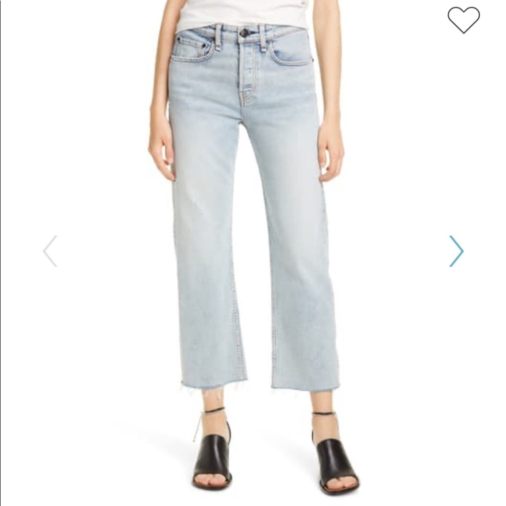 Rag & Bone Maya High Rise Ankle Cropped Jeans